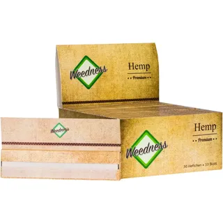 Weedness Long-Paper Hanf 50 Heftchen 33 Blatt King Size – Papers Long Longpaper Smoking Paper Rolling Hemp