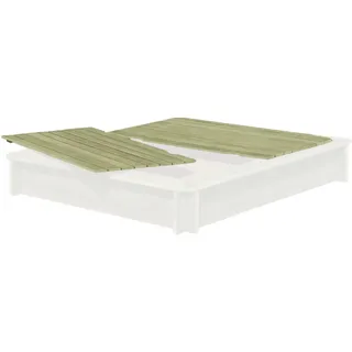 Holzdeckel 158x157x4 cm für Sandkasten Abdeckung Kiefer imprägniert 20 mm