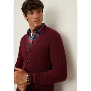 MAN'S WORLD Strickjacke in bordeaux melange), | Gr.: S