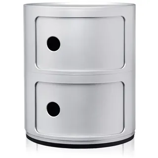 Componibili Recycled Container mit zwei Elementen silber