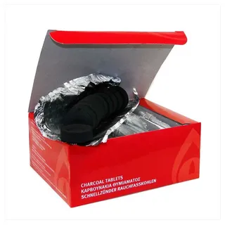 Nklaus 2X Räucherkohle schnellzündend 20 Rollen Ø 33mm 200 Stück Set 40159