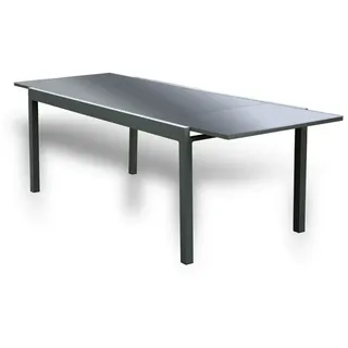 Home Deluxe Sol Gartentisch 180-240 x 90 x 75 cm Grau