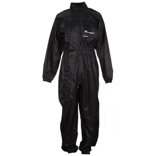 Modeka Black Rain Regenkombi 1 Teiler, schwarz, 3XL