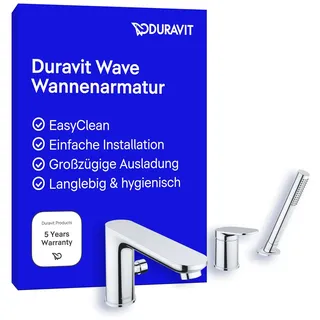 Duravit Wave 3-Loch Wannenarmatur,