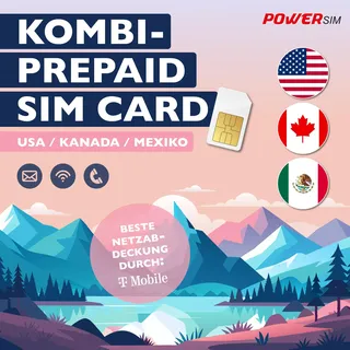 T-Mobile USA Kanada Mexico Reise SIM vom Power Sim Shop (7 Tage)