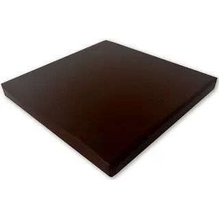 kissenfabrik-juwan Sitzkissen Pflegeleichtes Stuhlkissen in Vielen Farben - Schaumtoff - Kunstleder, Bankkissen 40 x 40 x 4 cm Kunstleder für Haus und Garten braun