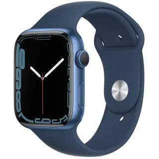 GPS 45 mm Aluminiumgehäuse blau, Sportarmband abyssblau