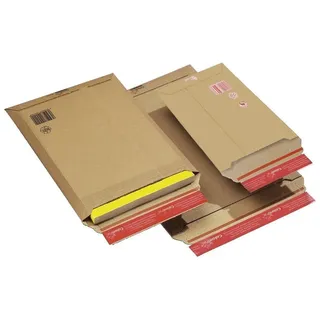 ColomPac Versandtaschen Wellpappe, 250x360x50 mm, braun