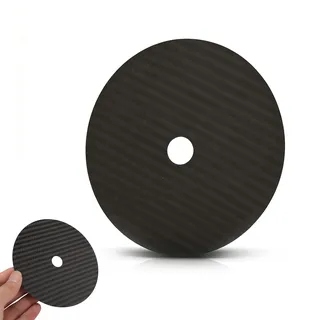 Plyisty CD-Tuning-Matte, Vibrationsabsorbierendes Carbonfaser-CD-Stabilisierungspad, 0,2 Mm Dicke, 12 Mm Durchmesser, CD-DVD-Stabilisator-Tuning-Pad (Black)