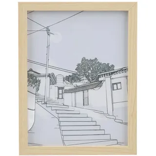 Leuchtender Gemälderahmen, USB-betriebenes LED-Leucht-Bilderrahmen-Nachtlicht mit 3-Farben-Beleuchtung, Beleuchteter Gemälde-Dekorationsrahmen mit 2 Gemälden (15 * 20cm)