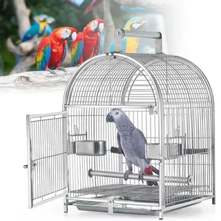 Vogelkäfig, Papageienkäfige Für Große Vögel, Transporter Für Papageien, Vogelkäfig Aus Edelstahl, Atmungsaktiver Reisekäfig, Vogelkäfig Für Papageien Und Sittiche, Schmiedeeisen
