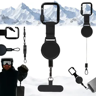 2026 Neu Skisafe Pro- Handysicherung, Handy Sicherung Skifahren, Handysicherung Outdoor Ausziehbar, Diebstahlsicher Handysicherungs für Jedes Handy, für Ski, Snowboard & Outdoor-Abenteuer(1PC)