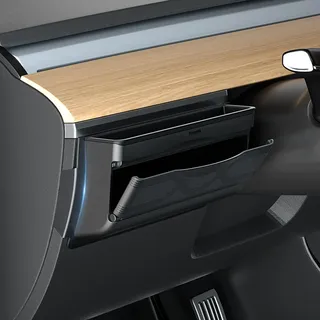 Topfit Armaturenbrett Organisator für Tesla Model Y Model 3 Multifunktionale Aufbewahrungsbox Sonnenbrille Handyhalter Handschuhfach organisiertes Zubehör für Tesla Model Y / 3