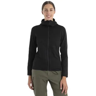 Icebreaker Merino 560 Realfleece Elemental II Reißverschlusspullover - Black - M
