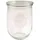 1500 ml 4 St. mit 100 mm Glasdeckel