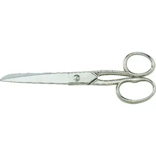 FP - Kiesel Allzweckschere 180mm Vernickelt, 1 Rundes Und 1 Langes Griffauge