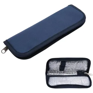 YUMILI Tasche Diabetikertasche, Tragbare Insulin Kühltasche, Organizer für Diabetiker, Isolierte Tasche für Medizinische Reisen Insulin-Kühltasche Für Reisen(Dunkelblau)