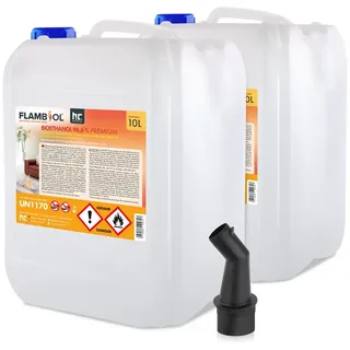 Höfer Chemie Flambiol Bioethanol 96,6% Premium 10 l 2 St.