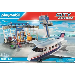 Playmobil City Action Flughafen mit Flugzeug und Tower 71153