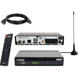 Comag DVBT2 Home-Bundle mit passiver Antenne, DVBT2 TV Receiver