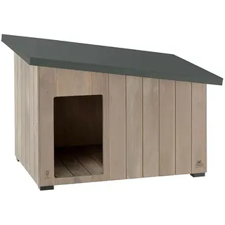 Ferplast Hundehütte Argo 114,5 x 73 x 81 cm Holz/Grau