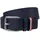 Herrengürtel Leder blau 95