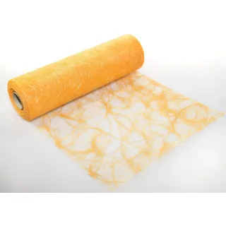 Sizoweb 30cm breit 5m oder 20m lang Tischläufer Tischband in unterschiedlichen Farben zur Dekoration wie Grillen, Sommer, Ostern, Weihnachten oder Hochzeiten manuell abgelängt durch Protinam (5m, aprikot 8195)