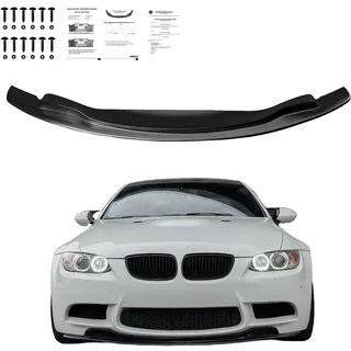 Frontlippe Frontspoiler kompatibel mit BMW M3 E92 Coupe / E93 Cabrio 2007-2013 mit ABE TÜV Schwarz Glänzend