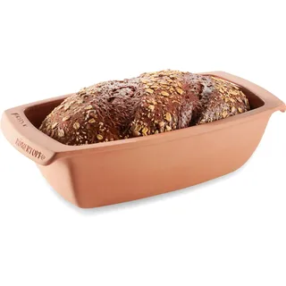 ROMERTOPF Pane Kastenform Naturton 2 L für Brot und Kuchen | Ca. 31,5 x 16 x 9,5 cm, Innenseite glasiert, für bis zu 1 kg Teig, backofen- und mikrowellengeeignet