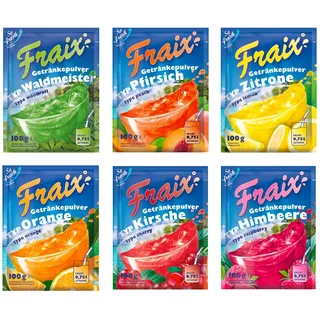 FRAIX Getränkepulver 6 Sorte Mixed (30er Pack x 100g) Vorteilspack