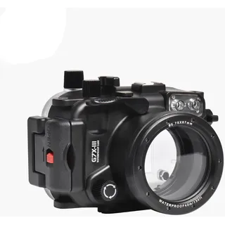 Sea Frogs Unterwasser Kameragehäuse kompatibel mit Canon G7X-III IPX8 40m/130ft Maximale Tauchtiefe Wasserdichtes Kameragehäuse für Tauchen, Surfen, Rudern, Skifahren