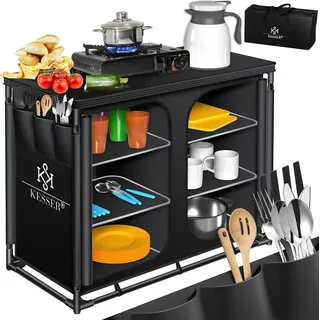 Kesser Campingschrank Campingküche Schwarz