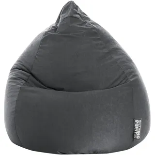 Sitting Point Sitzsack Beanbag Easy XL Mikrofaser Grau Anthrazit