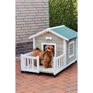 Nobby Hundehütte Talamone Java 115 x 76 cm braun-weiß