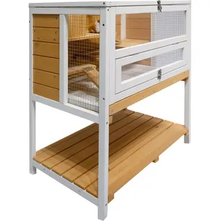 Hti-Living Kleintierkäfig Gino Deluxe 70 x 37 x 56 cm beige