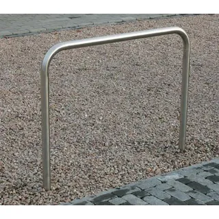 Fahrradanlehnbügel Ems aus Edelstahl 1150mm hoch, 800mm breit aus 42 mm Rundrohr...