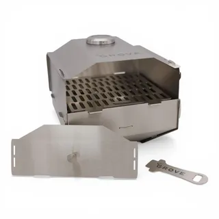 Grove HORST – 3-in-1 Campingofen | Backofen, Grill & Feuerschale | 100% Edelstahl | Kompakt, Zerlegbar & Ideal für Camping & Outdoor