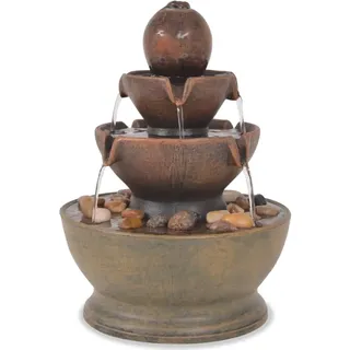 vidaXL Zimmerbrunnen mit Pumpe Polyresin