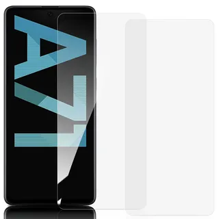 2 Stück für Panzerglas Schutzfolie für Samsung Galaxy A71 4G/5G, Panzer Schutz Glas 2,5D Gebogene Kante, Perfekte Passform Ultrabeständig, Anti-Kratzen,HD Displayschutzfolie für Samsung Galaxy A71-1