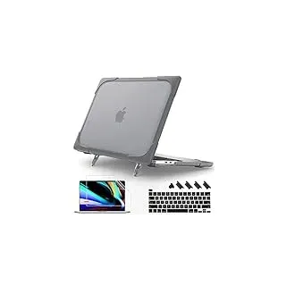 May Chen MacBook Pro 16 Zoll Hülle 2019 Release A2141, Starke Hülle [Heavy Duty] [Dual Layer] Hard Case Cover mit gummiertem TPU Bumper für Apple MacBook Pro 16 Zoll mit Touch Bar und Touch ID, grau