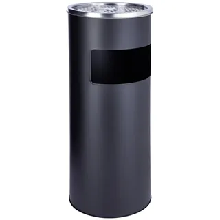 Svita Standaschenbecher Eimer Aschenbecher Mülleimer Ascher 60x25cm Schwarz