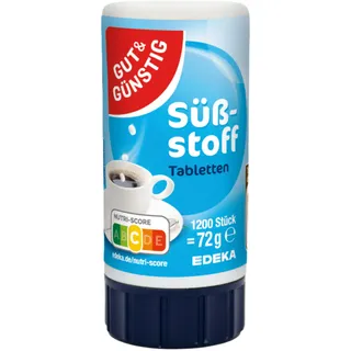 gut & günstig Süßstoff-Tabletten im Spender 1200 Stück