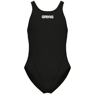 Arena Mädchen Swim-Tech Einfarbig - Black-white - 140