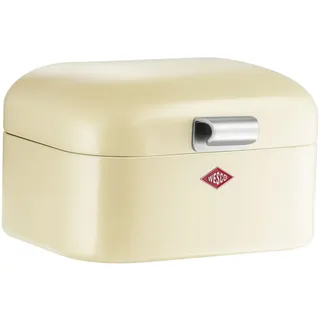 Wesco Brotkasten Mini Grandy, Stahlblech, Klappdeckel, 18 x 17 x 12cm, mandel