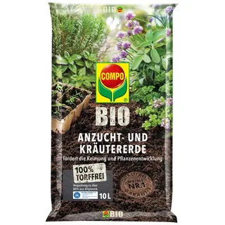 Compo Bio Anzucht- und Kräutererde torffrei 10 l