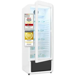 Exquisit GKS220-GT-430D Getränkekühlschrank (240 l, 1530 mm hoch, Weiß)