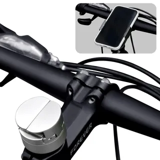 OFFCURVE Handyhalterung Fahrrad, 360° Drehbare Metall Fahrrad Handyhalterung Lenker Abnehmbar Universal Handyhalter Motorrad E Scooter Wasserdicht für Allen Smartphone
