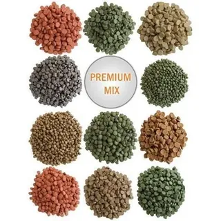 Spirulina Fischfutter Aquarium, Futtertabletten für Fische Welse, 13 Sorten (100ml)