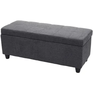 berlinlodge Sitzbank Lars Dunkelgrau 114 x 45 x 45 cm