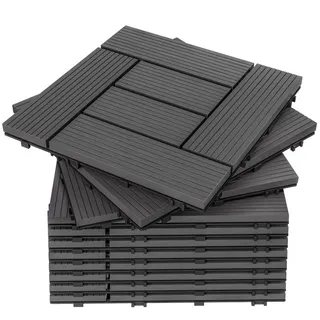 DEUBA WPC Casaria Mosaik Anthrazit 30 x 30 cm 1 St.